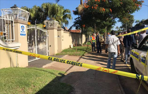 The scene of a letter bomb in Essenwood road, Durban. PICTURE: Jackie Clausen