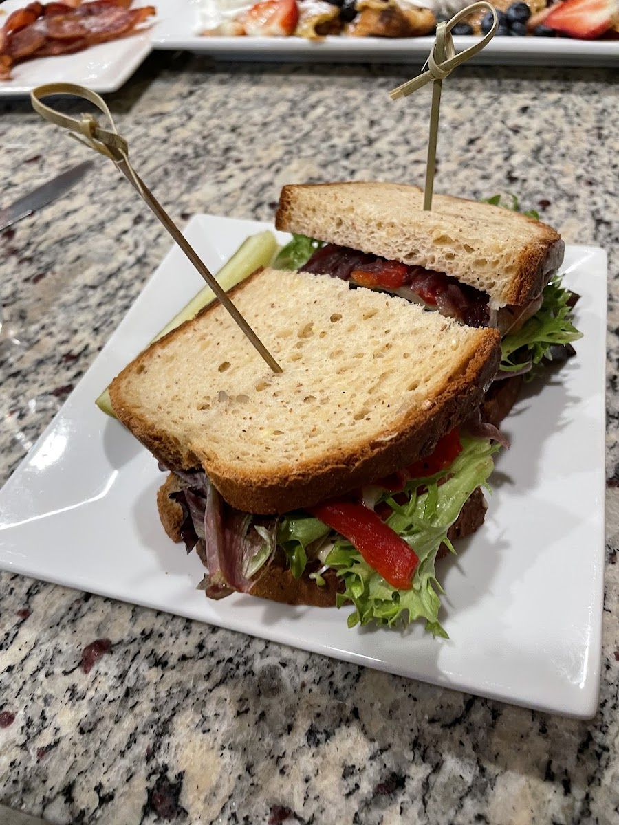 Treehugger sandwich on gluten free bread