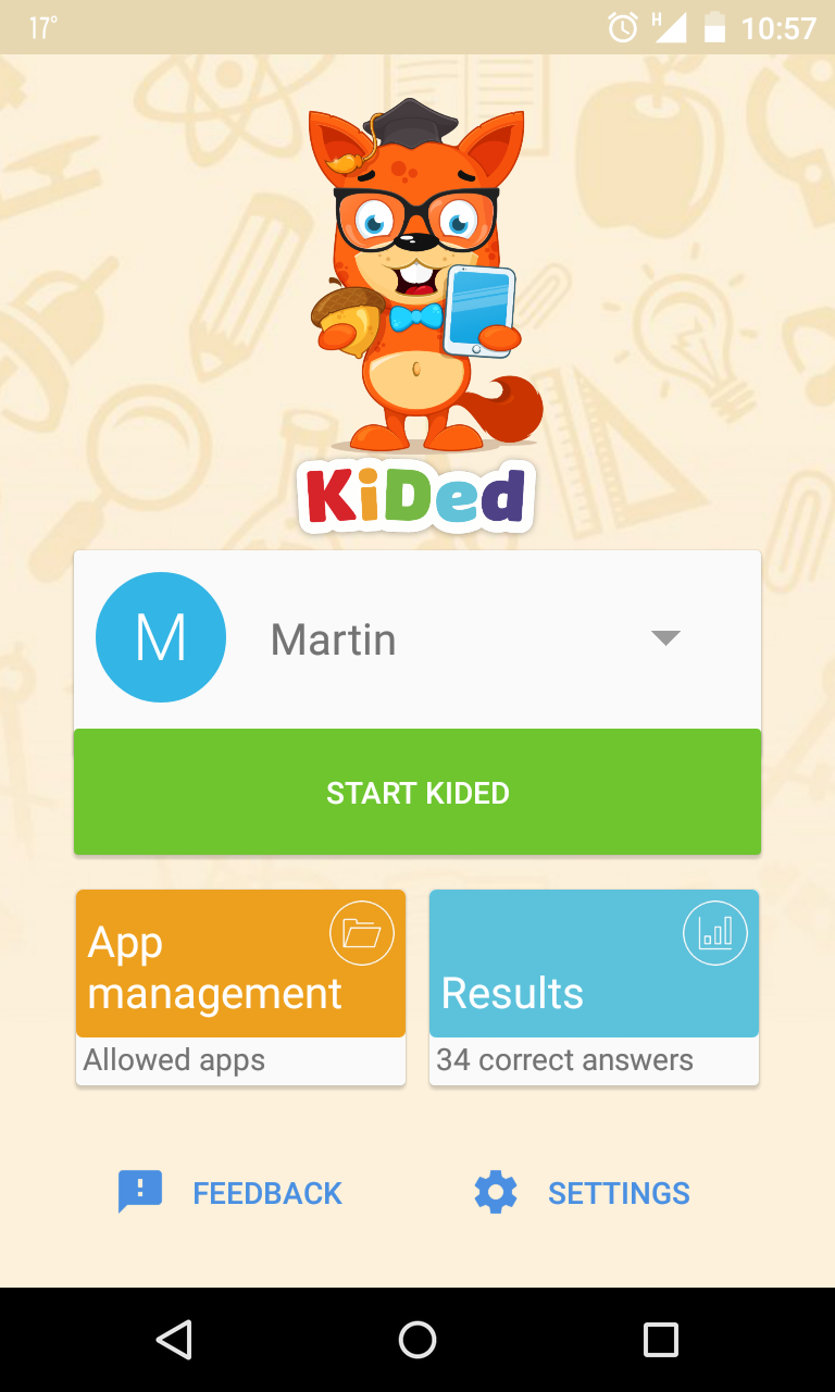 Android application KidED Beta screenshort