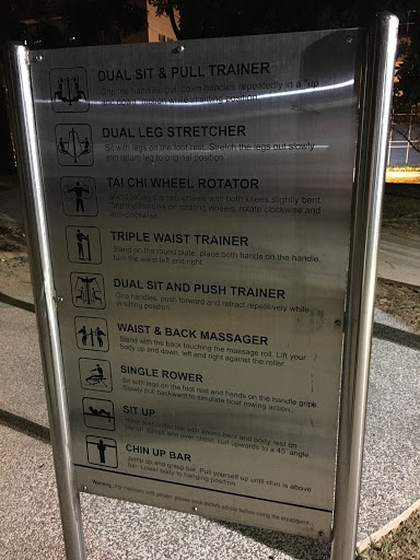 Fitness Corner Instructions Board