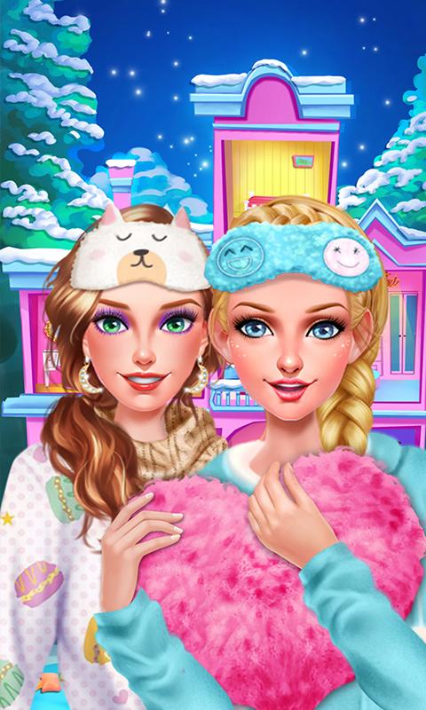 Android application Winter PJ Party: BFF Sleepover screenshort