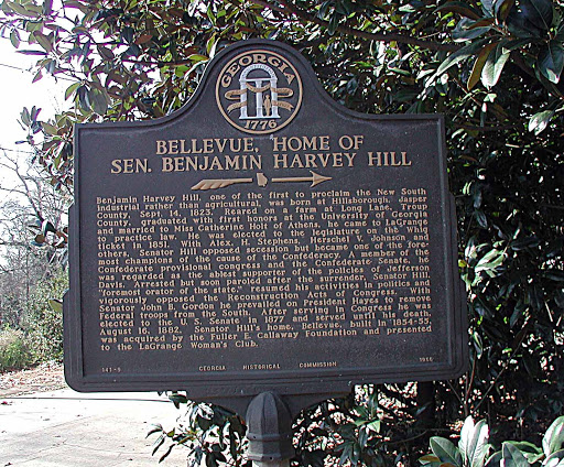 Benjamin Harvey Hill, one of the first to proclaim the New South industrial rather than agricultural, was born at Hillsborough, Jasper County. Sept. 14, 1823. Reared on a farm at Long Lane, Troup...