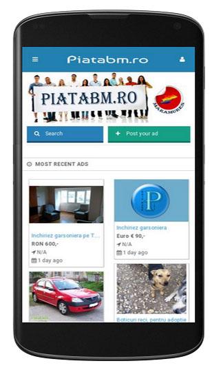 Android application Piata Baia Mare screenshort