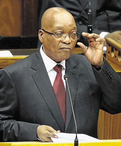 SHIFTING BLAME: Jacob Zuma