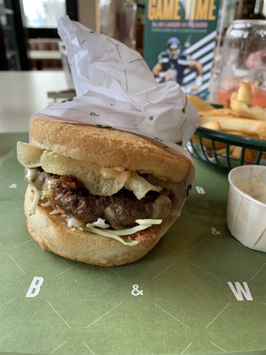 Gluten-Free Burgers at Bells & Whistles