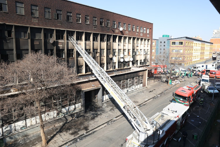 The City of Joburg and the Joburg Property Company have been found liable for the Usindiso building fire in which 76 people died last August. File photo.