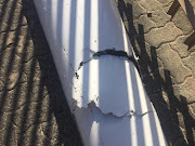 This surf ski was attacked by a shark off Nahoon Reef on Boxing Day.