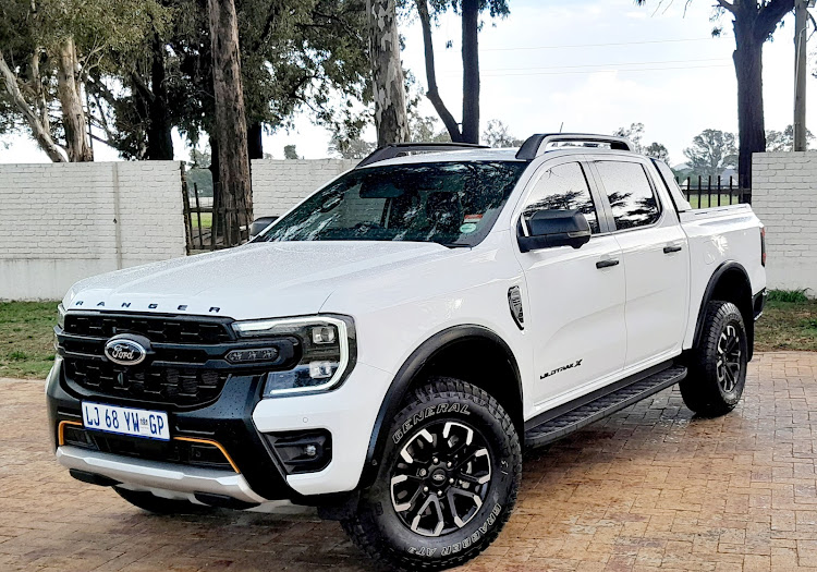 The Wildtrak X is distinguished by an exclusive grille and all-terrain tyres. Picture: PHUTI MPYANE