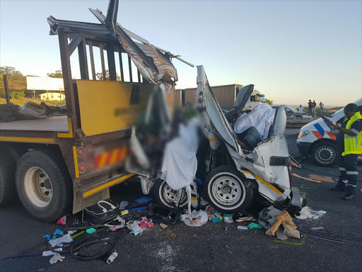 Five people died in a taxi crash on the N3 near the Pavilion shopping centre‚ Durban.