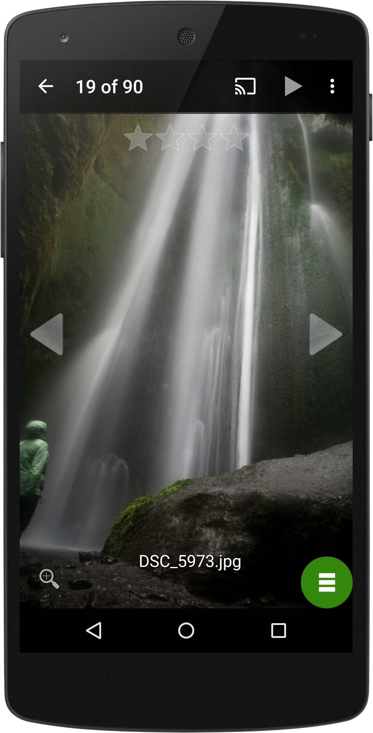 Android application gfolio - Photos and Slideshows screenshort