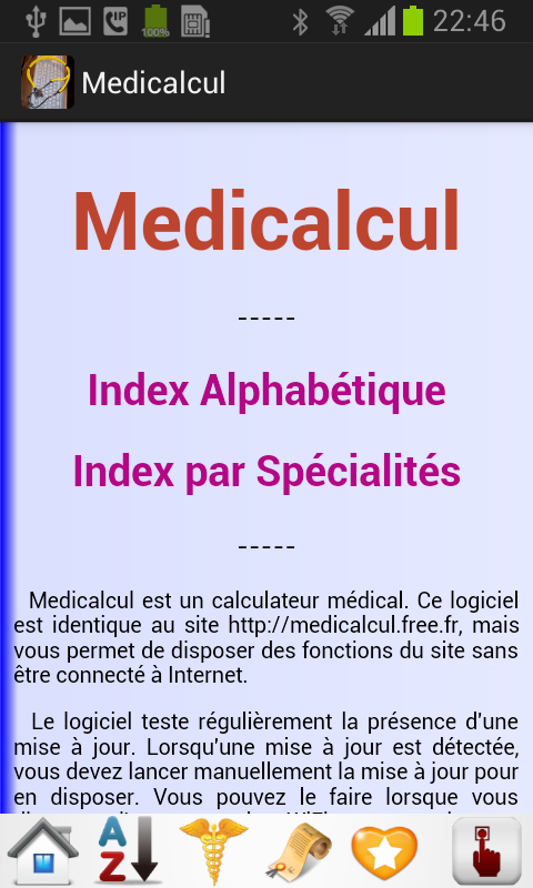 Android application Medicalcul screenshort
