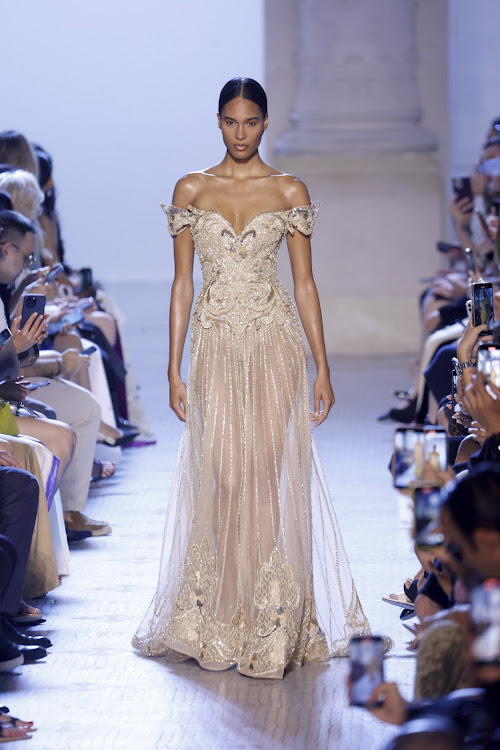 Illusion dresses give the appearance that the lace details is on your skin.