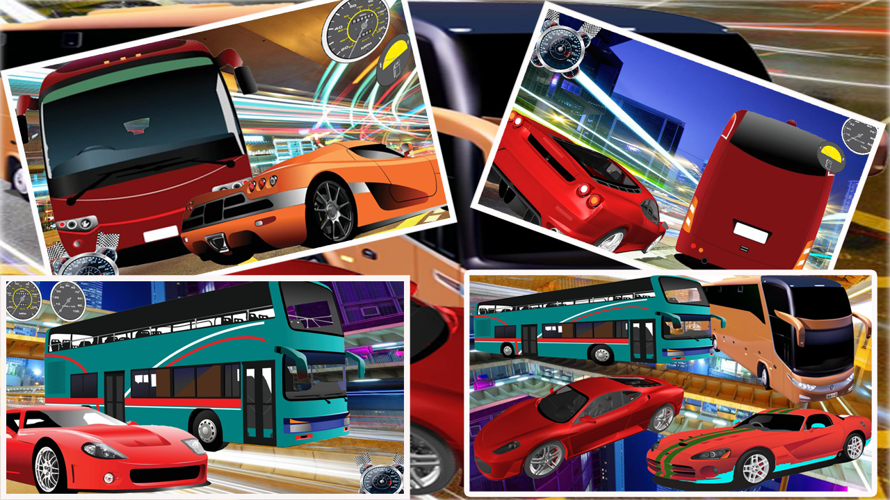 Android application Bus Traffic Racer FREE! screenshort