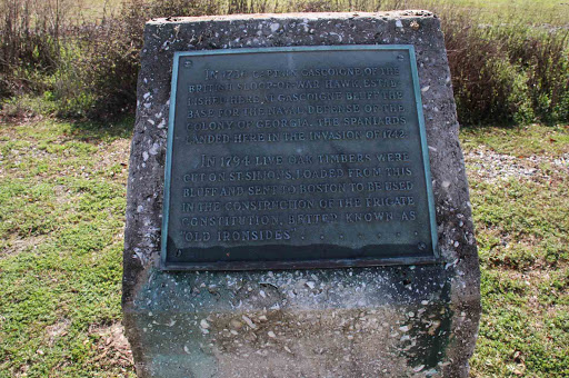In 1736 Captain Gascoigne of the British Sloop-of War Hawk, established here at Gascoigne Bluff the base for the naval defense of the Colony of Georgia. The Spaniards landed here in the invasion...