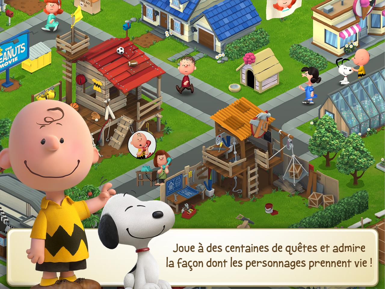 Android application Snoopy's Town Tale CityBuilder screenshort