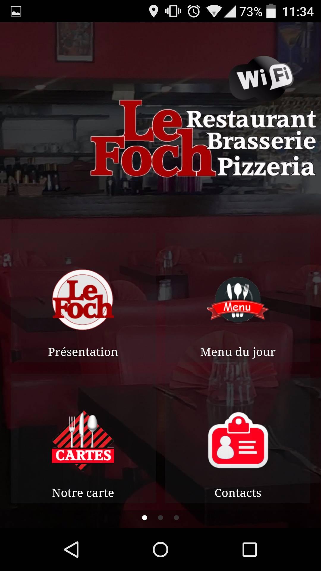 Android application Le Foch screenshort