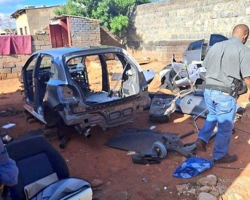 The Volkswagen Polo, stolen in Randburg, was found stripped bare in Soweto, just two hours after it was reported stolen.