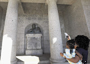 WRIT LARGE: Rhodes Memorial on Devil's Peak near the University of Cape Town.