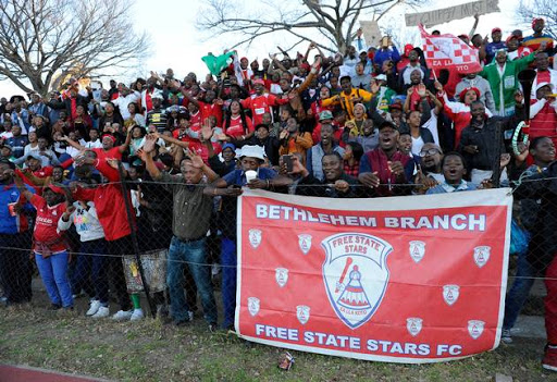 Free State Stars celebrating after the Absa Premiership match between Free State Stars and Chippa United at Goble Park Stadium on May 26, 2017 in Bethlehem, South Africa.