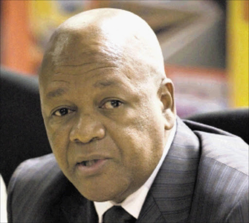 Transport Minister Jeff Radebe brief's the media on Transport's state of readiness for the 2010 Soccer World Cup. Pic Martin Rhodes 2008/04/09 © Business Day