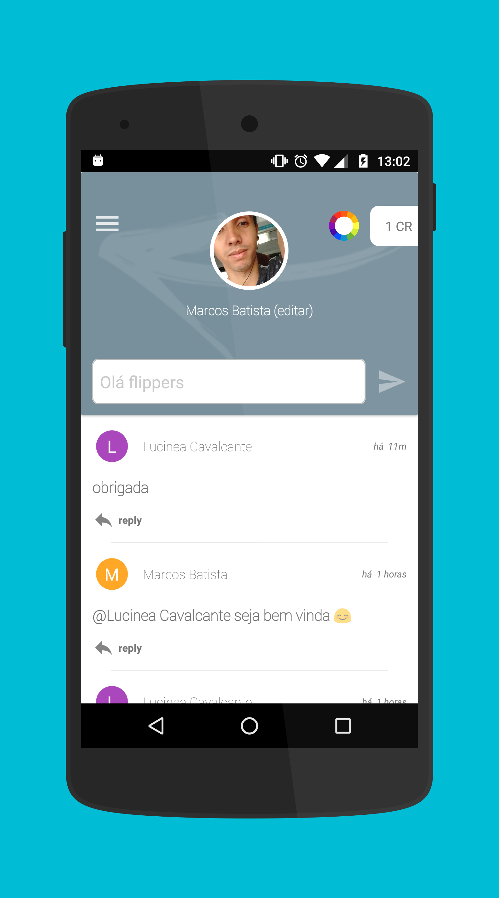 Android application Flipper screenshort