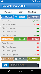 Expense Manager Pro screenshot for Android
