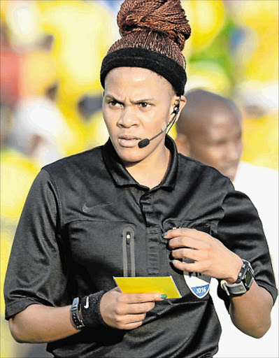 CAF CALLING: Akhona Makhalima has been picked to the top refereeing panel Picture: GALLO IMAGES