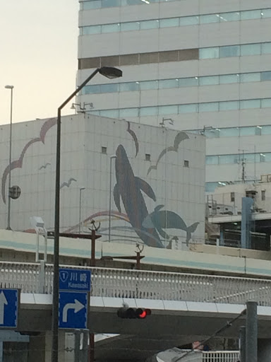 イルカの壁画