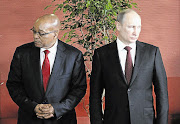 PLAYING WITH DANGER: President Jacob Zuma and his pal Russian President Vladimir Putin