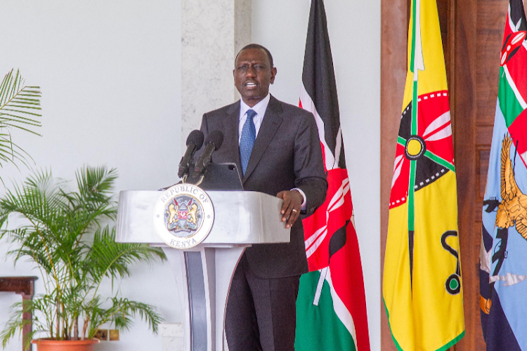 President William Ruto during the State of the Nation of Address on Friday, May 3, 2024.