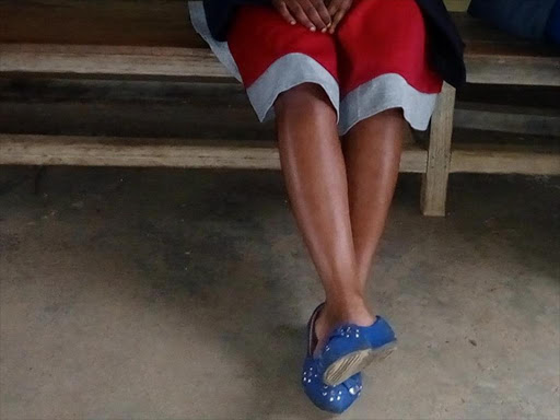 Mary Mwangi after she was discharged from the J.M Memorial hospital on Thursday, July 20, 2018. /NDICHU WAINAINA