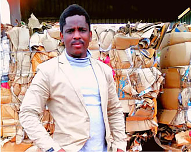 Thembani Xulu, the owner of Jiba’s Recycling, in Nkandla, now has 16 employees.
