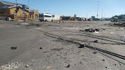 Signs of previous service delivery protests near the Chiawelo voting station greeted President Cyril Ramaphosa on voting day in Soweto.