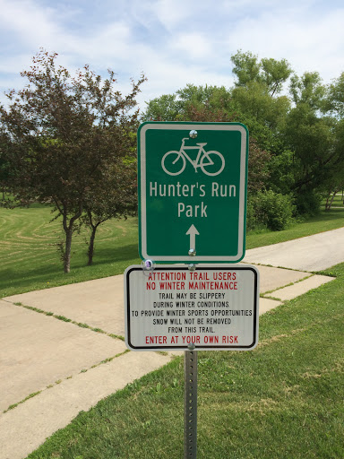 Hunter's Run Park Trail Entrance 