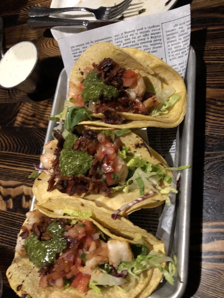 Shrimp BLt tacos ! Outstanding