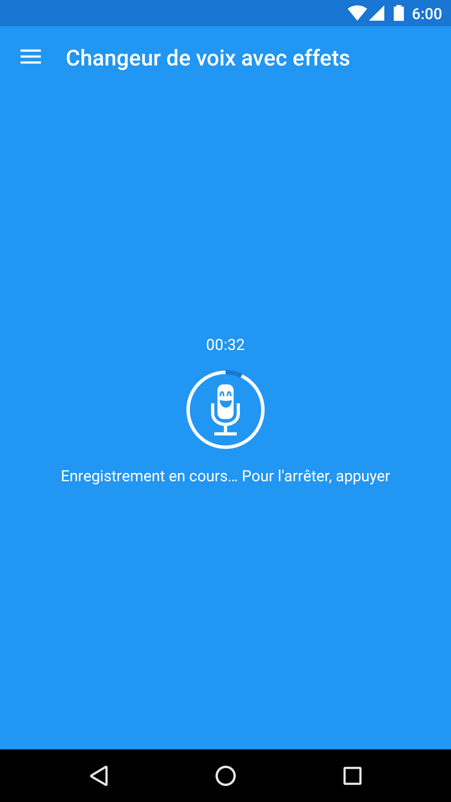 Android application Voice changer with effects screenshort