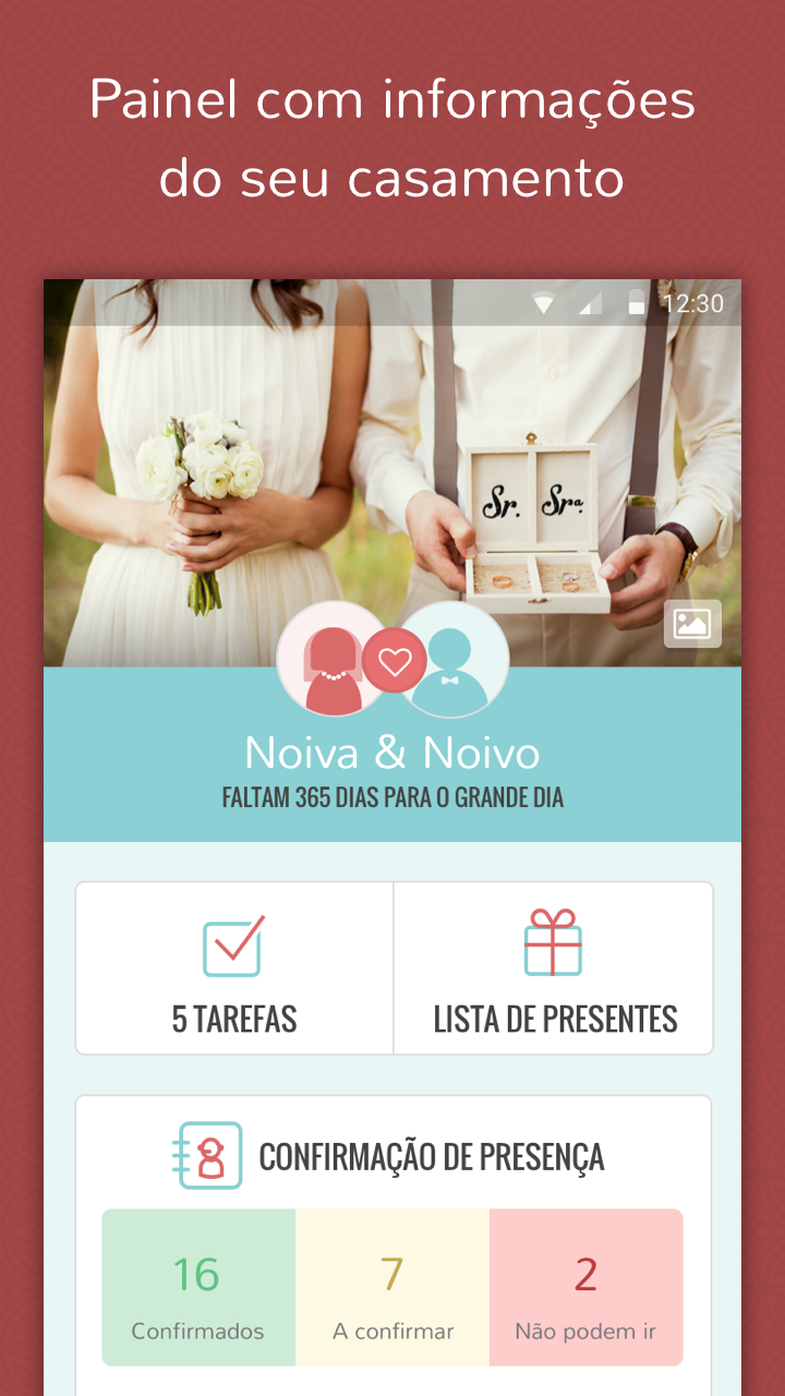 Android application O Seu Casamento - emotion.me screenshort