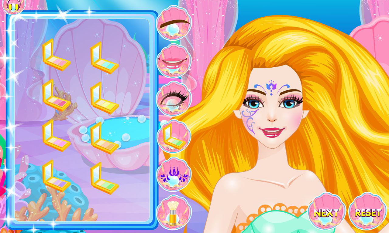 Android application Mermaids Makeover Salon screenshort