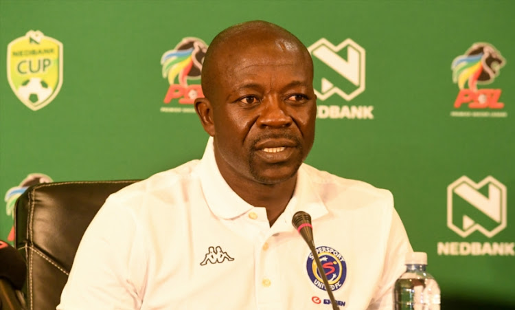 Kaitano Tembo (coach) of Supersport United during the SuperSport United FC press conference at PSL Headquarters on January 24, 2019 in Johannesburg, South Africa.