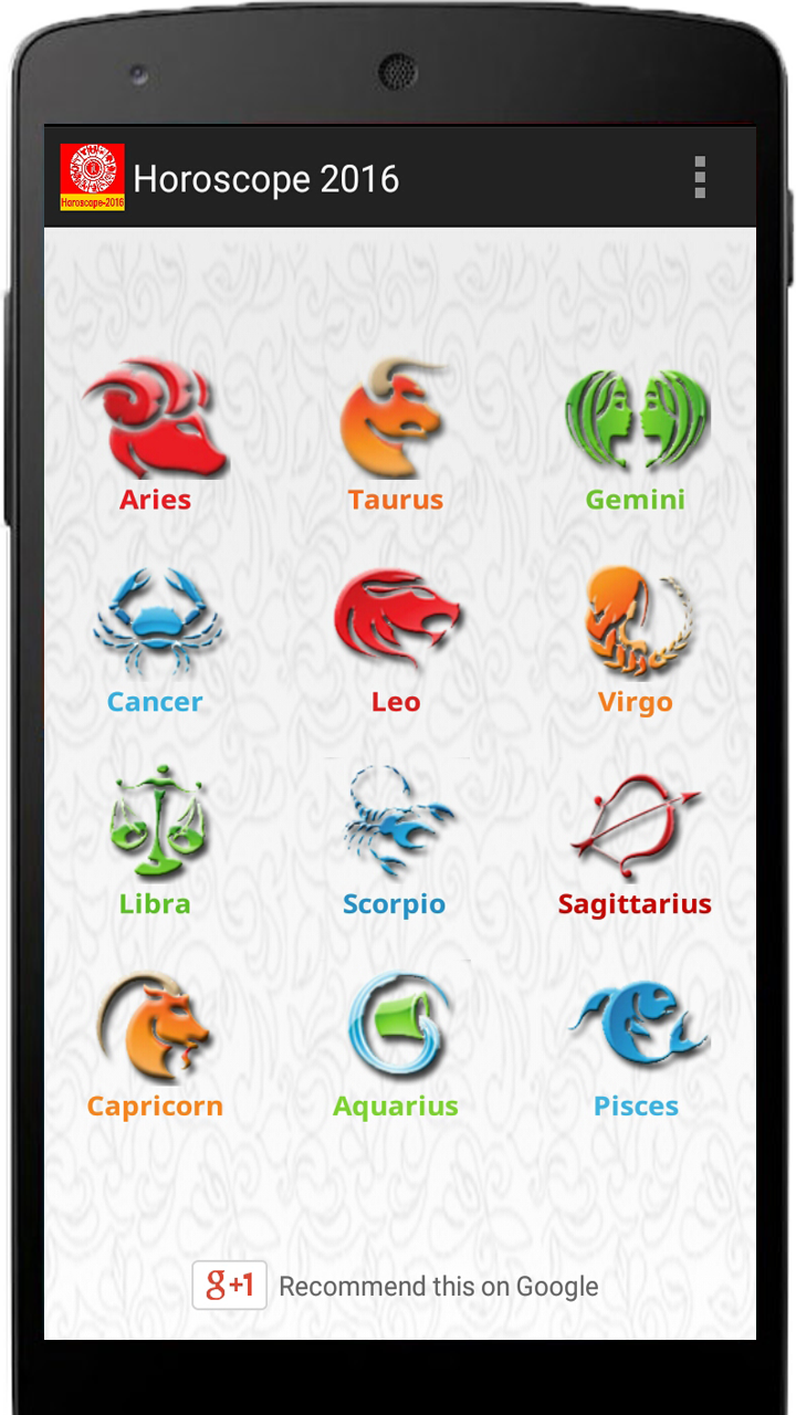 Android application Horoscope 2016 English screenshort