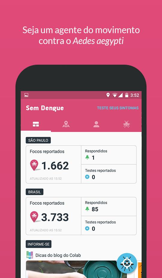 Android application Sem Dengue screenshort