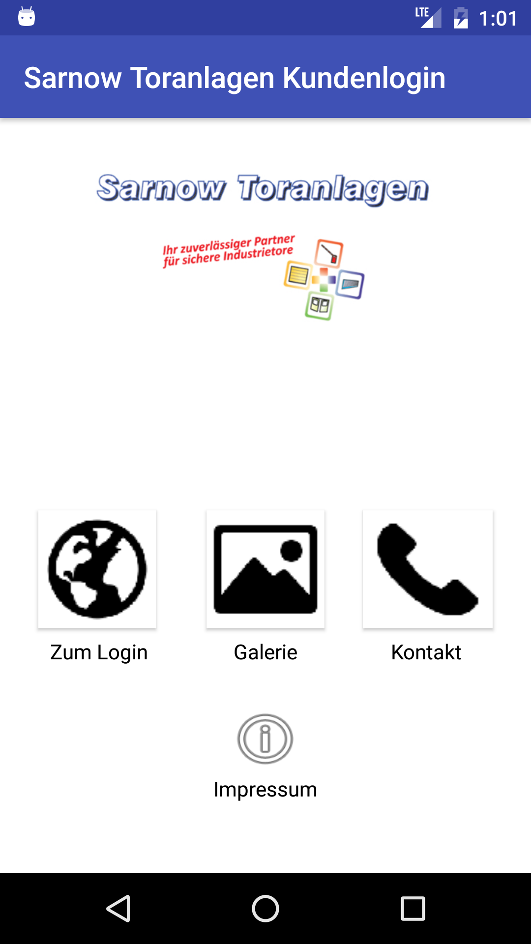 Android application Sarnow MyLogin screenshort