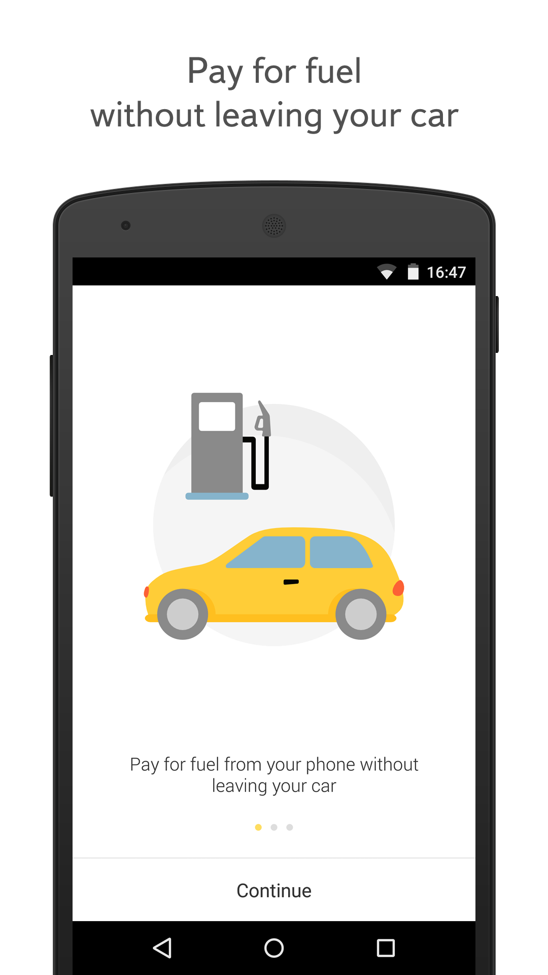 Android application Yandex.Fuel screenshort