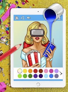 Pretty Girl Coloring Screenshot