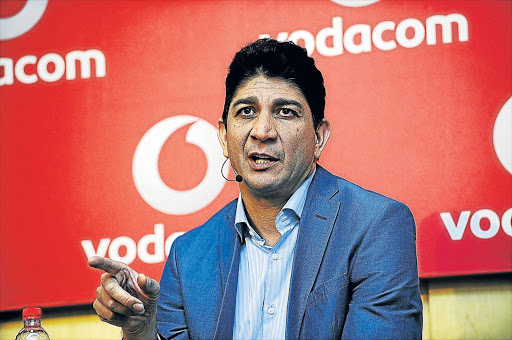 COUNTING LOSSES: Vodacom chief executive Shameel Joosub blames the R2-billion loss on a cut in mobile termination rates‚ which came into effect in April last year Picture: RUSSELL ROBERTS