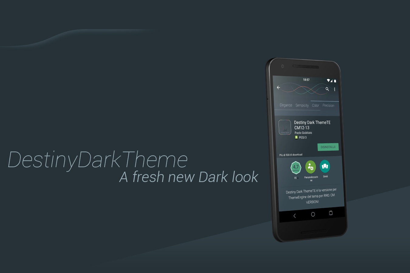 Android application Destiny Dark ThemeTE CM12-13 screenshort