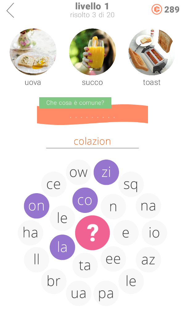 Android application 3 Circles: Word Game screenshort