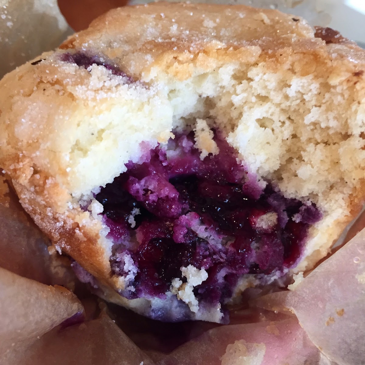 Sweetah's gluten free blueberry muffin.