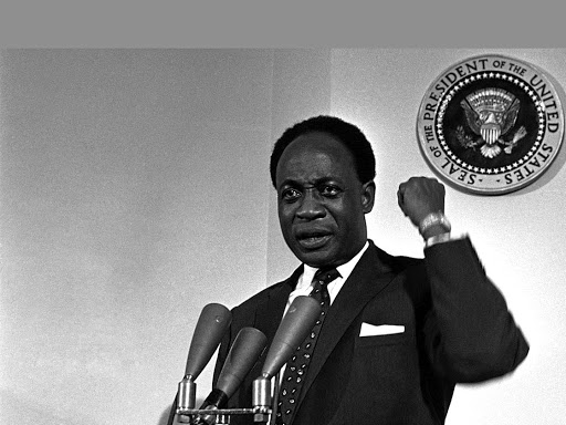 Kwame Nkrumah, author and revolutionary, led Ghana to independence from Britain in 1957 and served as its first prime minister.