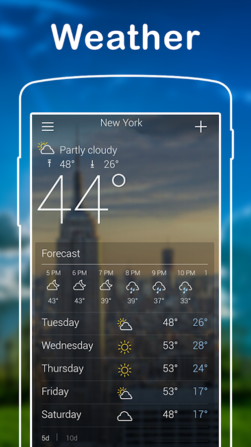 2 Days Weather Forecasts Widget — приложение на Android